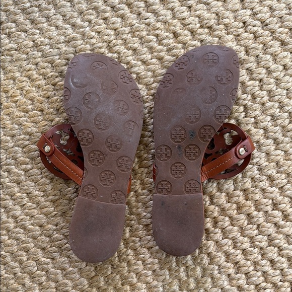 Tory Burch Brown Miller Sandals in Vintage Vachette - Picture 4 of 6